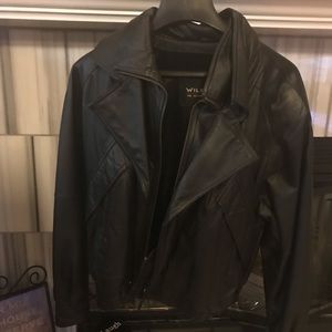Men’s Wilson Black Leather Coat